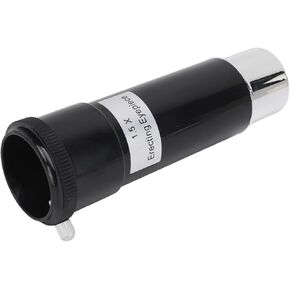 1.5X Barlow Lens Increase Magnification, Wide Compatibility, Adjust Image Direction, Stable Fixture, Anti Dust, Suitable for Telescopes