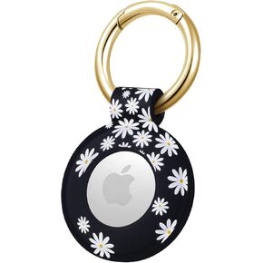 Dabney Lee Apple AirTag Silicone Clip-on Cover (Dabney Lee, Daisy Darling)
