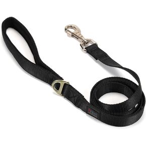 Nylon Dog Leash, Heavy Duty Dog Leash, Dog Leashes for Medium Dogs, Dog Leash for Small Dogs, 3/4 inch X 4.6ft Strong and Durable Dog Leash, Puppy Leash, Traction Rope, Black Leash for Dogs