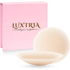 Luxtria Nipple Covers Sticky, Reusable, Thin, Waterproof Cakes Body Nipple Covers, Silicone Nipple Coverings, Nude