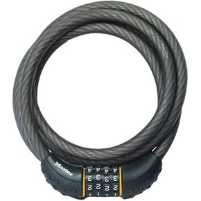 Master Lock Cable Lock, Set Your Own Combination Bike Lock, 6 ft. Long, 8122D , Black