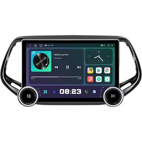 for Jeep Patriot Compass Radio 2017-2019 Car Stereo Wireless/Wired Apple Carplay Android Auto with 10.1" IPS Touchscreen GPS Navigation Built-in DSP Bluetooth Head Unit Free Backup Camera