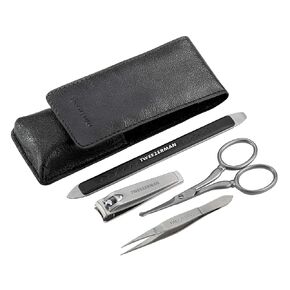 Tweezerman G.E.A.R. Travel Essential Grooming Tools Kit, Black, 1 Count in Kuwait