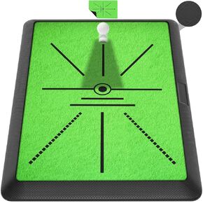 Golf Hitting Mat, Golf Mat Practice Indoor & Outdoor for Swing Path Feedback, 16"X12" Replaceable Golf Putting/Training/Swing Mat, Golf Accessories for Men & Women