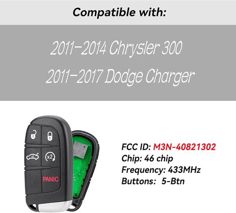 Remote Key Fob Replacement Remote Fob Kit for Dodge Journey 2011 2012 2013 2014 2015 2016 2017 Remote Control Key M3N-40821302, M3N40821302 in Saudi Arabia
