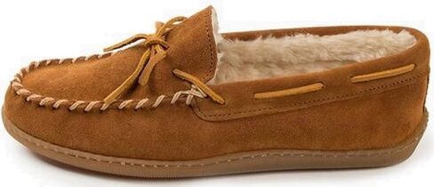 Minnetonka Women's Pile Lined Hardsole Moccasin Slippers in Saudi Arabia