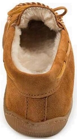 Minnetonka Women's Pile Lined Hardsole Moccasin Slippers in Saudi Arabia