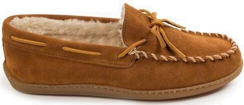 Minnetonka Women's Pile Lined Hardsole Moccasin Slippers in Saudi Arabia