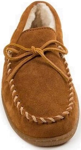 Minnetonka Women's Pile Lined Hardsole Moccasin Slippers in Saudi Arabia