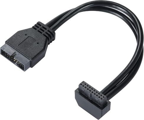 Motherboard USB Male-Female Splitter, High Speed Male from 18cm USB Header Adapter (Male Pointing Inward) SATA USB Splitter 3.0 19-Pin Matherboard USB Front Panel Cable in Saudi Arabia