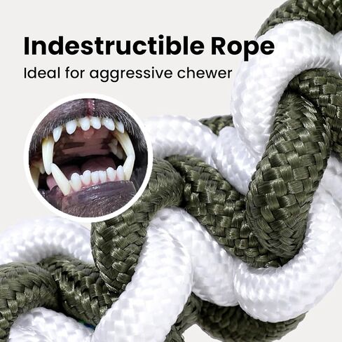 Large Squeaky Dog Toys for Aggressive Chewers, Soft Plush Indestructible Rope Dog Chew Toys for Small Medium Large Dogs, Tug of War Dog Toys to Keep Them Busy, 18 Inches, Green Monster in Saudi Arabia