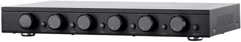 Monoprice SSVC-6.1 Single Input 6-Channel Speaker Selector with Volume Control, Impedance Protection, Individual Zone On/Off Buttons, Model Number: 138160 Black in Saudi Arabia