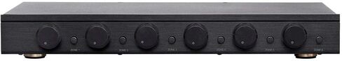 Monoprice SSVC-6.1 Single Input 6-Channel Speaker Selector with Volume Control, Impedance Protection, Individual Zone On/Off Buttons, Model Number: 138160 Black in Saudi Arabia