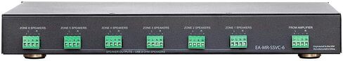 Monoprice SSVC-6.1 Single Input 6-Channel Speaker Selector with Volume Control, Impedance Protection, Individual Zone On/Off Buttons, Model Number: 138160 Black in Saudi Arabia