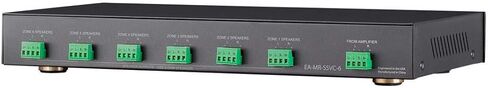 Monoprice SSVC-6.1 Single Input 6-Channel Speaker Selector with Volume Control, Impedance Protection, Individual Zone On/Off Buttons, Model Number: 138160 Black in Saudi Arabia