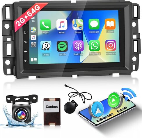 2+64GB Android 13 Car Stereo for Chevrolet Chevy Silverado GMC Sierra Buick Enclave Yukon Wireless Carplay & Android Auto,7 Inch Touch Screen Radio with GPS Navigation,WiFi, FM/RDS, Backup Camera in Saudi Arabia