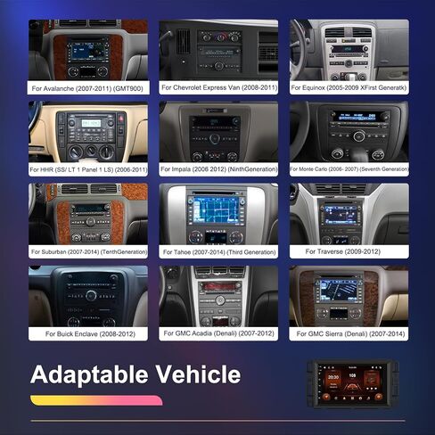 2+64GB Android 13 Car Stereo for Chevrolet Chevy Silverado GMC Sierra Buick Enclave Yukon Wireless Carplay & Android Auto,7 Inch Touch Screen Radio with GPS Navigation,WiFi, FM/RDS, Backup Camera in Saudi Arabia