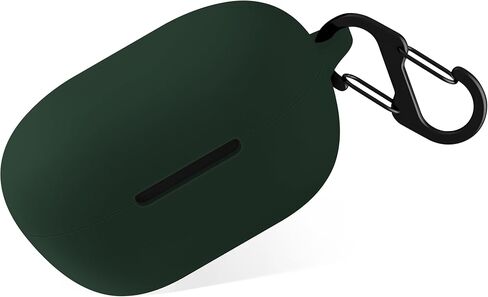 Geiomoo Silicone Cover for Bose New QuietComfort Earbuds 2024, Protective Case with Carabiner (Black) in Saudi Arabia