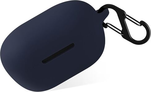 Geiomoo Silicone Cover for Bose New QuietComfort Earbuds 2024, Protective Case with Carabiner (Black) in Saudi Arabia