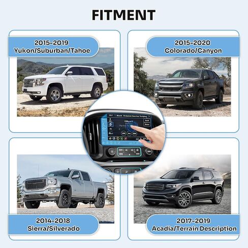 8" Touch Screen Digitizer Compatible with 2018-2015 Silverado, Yukon, Suburban, Canyon, Sierra, Acadia, Description Touch Screen Digitizer with LCD Replacement for DJ080PA-01A 55-Pin in Saudi Arabia