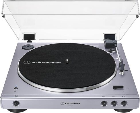 Audio-Technica AT-LP60XBT-BK Fully Automatic Bluetooth Belt-Drive Stereo Turntable, Black, Hi-Fi, 2 Speed, Dust Cover, Anti-Resonance, Die-cast Aluminum Platter in Kuwait