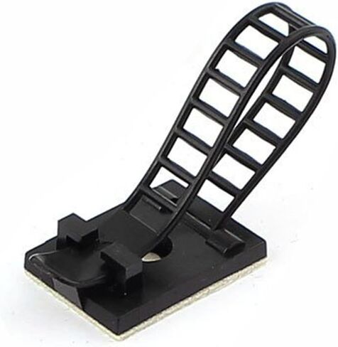 20 قطعة من Copapa مشبك سلك لاصق مدعوم مشبك كابل مشبك تثبيت ثابت قابل للتعديل (صغير، أسود) in Kuwait