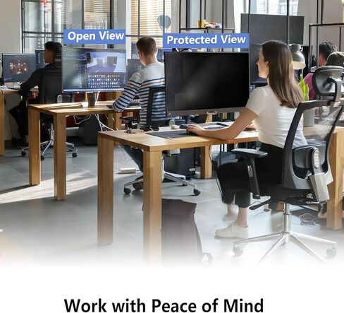 [عبوة من قطعتين] درع شاشة خصوصية للكمبيوتر مقاس 23 بوصة من Pozlle لشاشة سطح المكتب العريضة مقاس 16:9 - مرشحات خصوصية للضوء الأزرق مضادة للوهج وفيلم واقي شاشة للخصوصية مضاد للتجسس in Kuwait