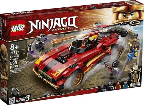 LEGO NINJAGO Legacy X-1 Ninja Charger 71737 Ninja Toy Building Kit Featuring Motorcycle and Collectible Minifigures, New 2021 (599 Pieces) in Saudi Arabia