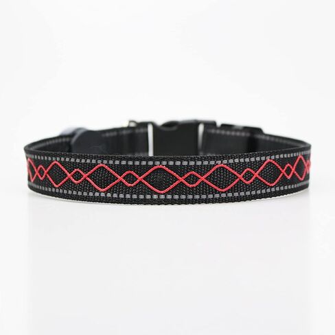 عالية الأداء سلامة الكلب ضوء قابلة للشحن قابل للتعديل الأحمر تألق LED تضيء أطواق الكلاب إبقاء الجراء آمنة ورؤية in Kuwait