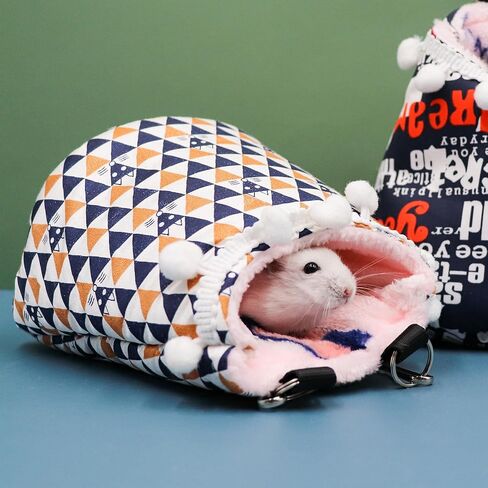 Oooct Sugar Glider Pouch, Small Animal Cage Sleep Bag, Hanging Sugar Glider Hammock, Warm Nest Bed, Cage Accessories for Sugar Gliders in Saudi Arabia