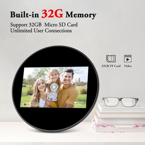 Digital Picture Frame WiFi Digital Photo Frame, IPS HD Display Touch Screen,16GB Storage, Slideshow, Wall Mountable, Auto-Rotate, Share Photos and Video via Uhale App in Saudi Arabia