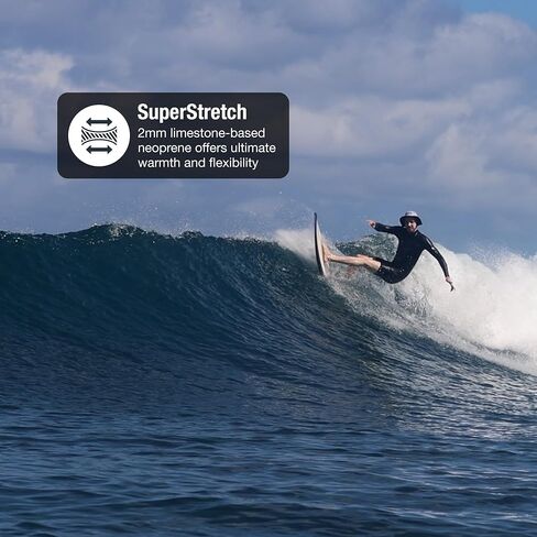 Ho Stevie! Men’s Long Sleeve Short Leg Surfing Springsuit - Chest Zip Spring Suit - Warm Superstretch 2mm Neoprene w/GBS Seams in Saudi Arabia