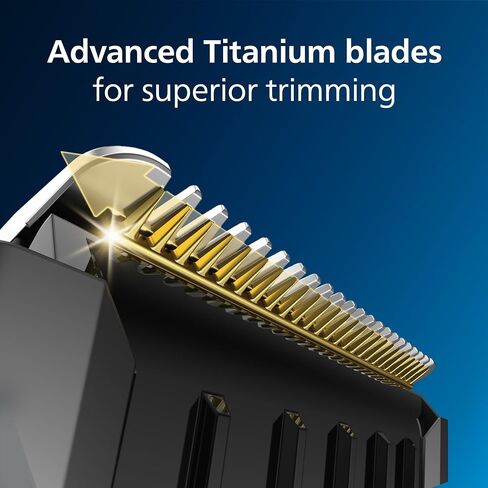 Philips Norelco Multi Groomer - 25 Piece Mens Grooming Kit for Beard, Body, Face, Nose, and Ear Hair Trimmer,Shaver, and Clipper with Premium Storage Case - NO Blade Oil Needed, MG7770/49 in Saudi Arabia