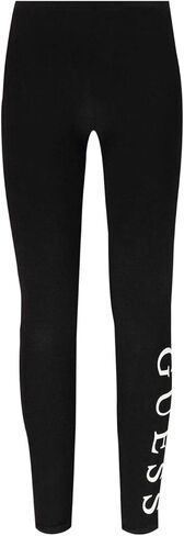 بنطال ضيق من الجيرسيه القابل للتمدد بشعار عمودي للفتيات من GUESS in Kuwait