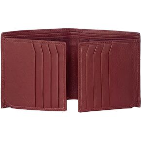 Bullz Genuine Nappa Cow Leather Thick Dual Credit Card ID Flap Quad Fold Large Bifold Mens Wallet Passcase RFID in Saudi Arabia
