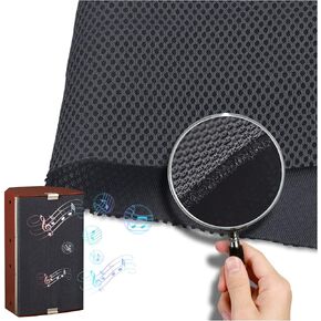 Kalevel Subwoofer Speaker Grill Cloth Brown Speaker Grill Cloth Fabric Protective Subwoofer Cover for Stage Speakers Decoration