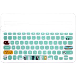 WYGCH- Ultra Thin Silicone Keyboard Cover for Logitech K480 Multi Device Keyboard Protcetive Skin-Cute Cat Claw