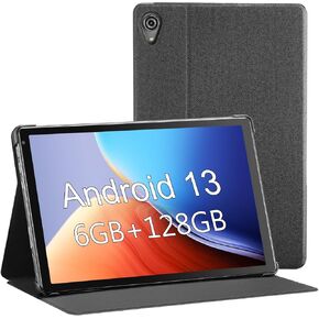 Tablet 10.1 inch Android 13 : Octa-Core Processor 2.0GHz, 6GB RAM 128GB ROM (1TB TF) | 2.4G/5G WiFi, Google GMS Bluetooth5.0 Dual Cameras