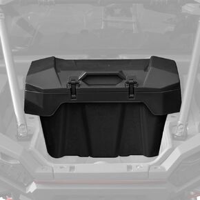 Cargo Storage Box for Polaris RZR XP 4 1000 2024, Forward Cargo Storage Bin 82 QT Polypropylene for Polaris RZR XP 1000 2024 Accessories Waterproof, Replace OEM #2889611 Black