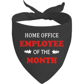 JXGZSO 1 Piece Funny Over-The-collar Dog Bandana Home Office Employee of The Month (of The Month D)