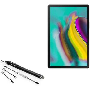 BoxWave Stylus Pen Compatible with Samsung Galaxy Tab S5e Wi-Fi - EverTouch Capacitive Stylus, Fiber Tip Capacitive Stylus Pen for Samsung Galaxy Tab S5e Wi-Fi - Jet Black