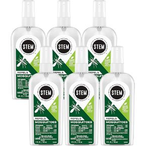 Stem Mosquito Repellent Spray, 4 fl oz, Pack of 6, with Botanical Extracts, PEST-027247