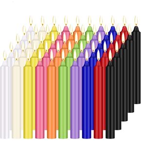 20 Pack White Taper Candles, 10 Hours Burn Time, Unscented, Smokeless and Dripless, 0.8 x 12 Inch Dinner Candle Set for Household, Wedding, Party and Home Décor Candlesticks