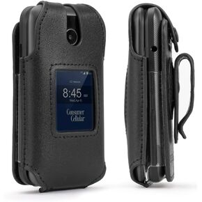 BELTRON Case for Consumer Cellular Verve Snap Flip Phone (2022) - Features: Secure Fit, Rotating Belt Clip, Screen & Keypad Protection (Z2336 / Telstra Flip 4)