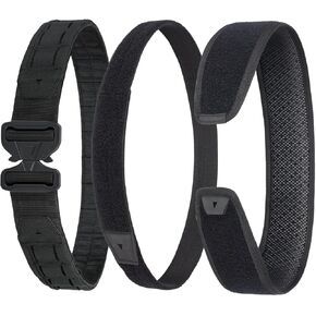 Tactical Belt Battle Men's EDC Duty Belt with Inner Belt & Anti-slip Belt
