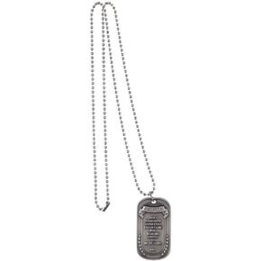 Dog Tags Silver St. Christopher OSFM by Eagle Crest ,2 x 1.25