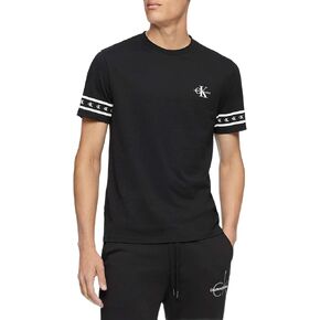 Calvin Klein Men's Short Sleeve Crew Neck Cotton Monogram Logo T-Shirt