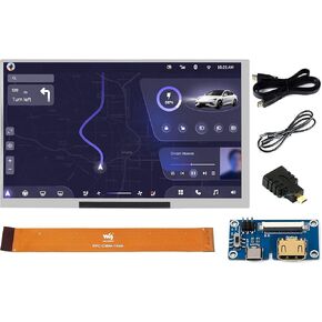waveshare 7inch IPS Display 1024x600 Pixel, Integrated Thin and Light LCD with Adapter Board, for Raspberry Pi/Jetson Nano/Windows/PC, Support Windows/Linux/Android (No Touch Screen)