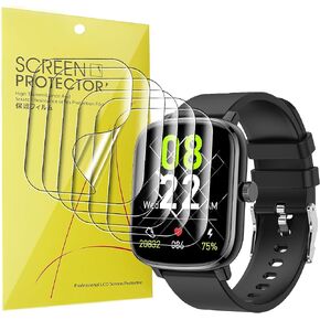 Compatible for Popglory 1.69 Smartwatch Screen Protector, [6 Pack] Full Coverage TPU Clear Film Compatible for Popglory P96 1.69", KALINCO P96 Smart Watch (6 Pack)