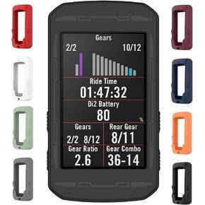 Compatiblw with Bryton Rider 750 Protective Case Cover, LOKEKE Silicone Protective Case Cover Shell Skin Compatiblw with Bryton Rider 750(Silicone Black)